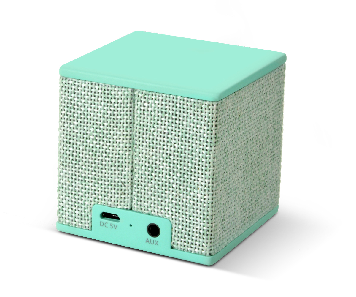 FRESH ‘N REBEL Rockbox Cube Fabriq Edition Bluetooth Lautsprecher, Mintgrün