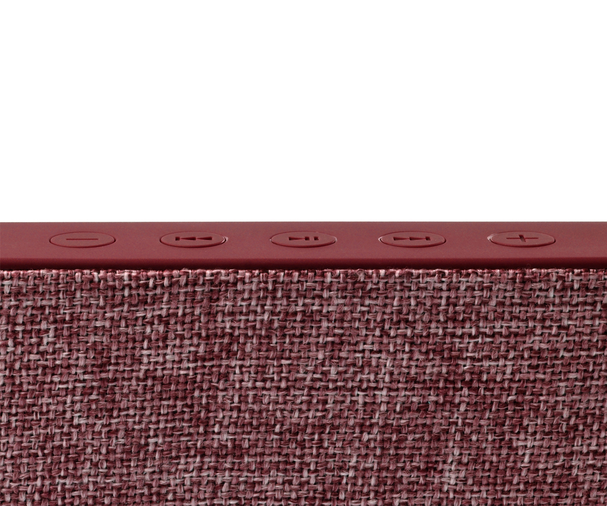 FRESH ‘N REBEL Rockbox Slice Fabriq Edition Bluetooth Lautsprecher, Rot