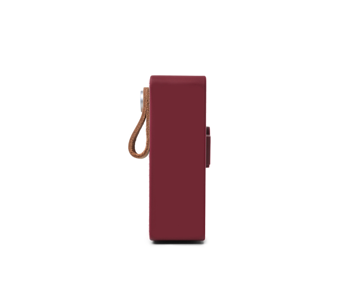 FRESH ‘N REBEL Rockbox Slice Fabriq Edition Bluetooth Lautsprecher, Rot