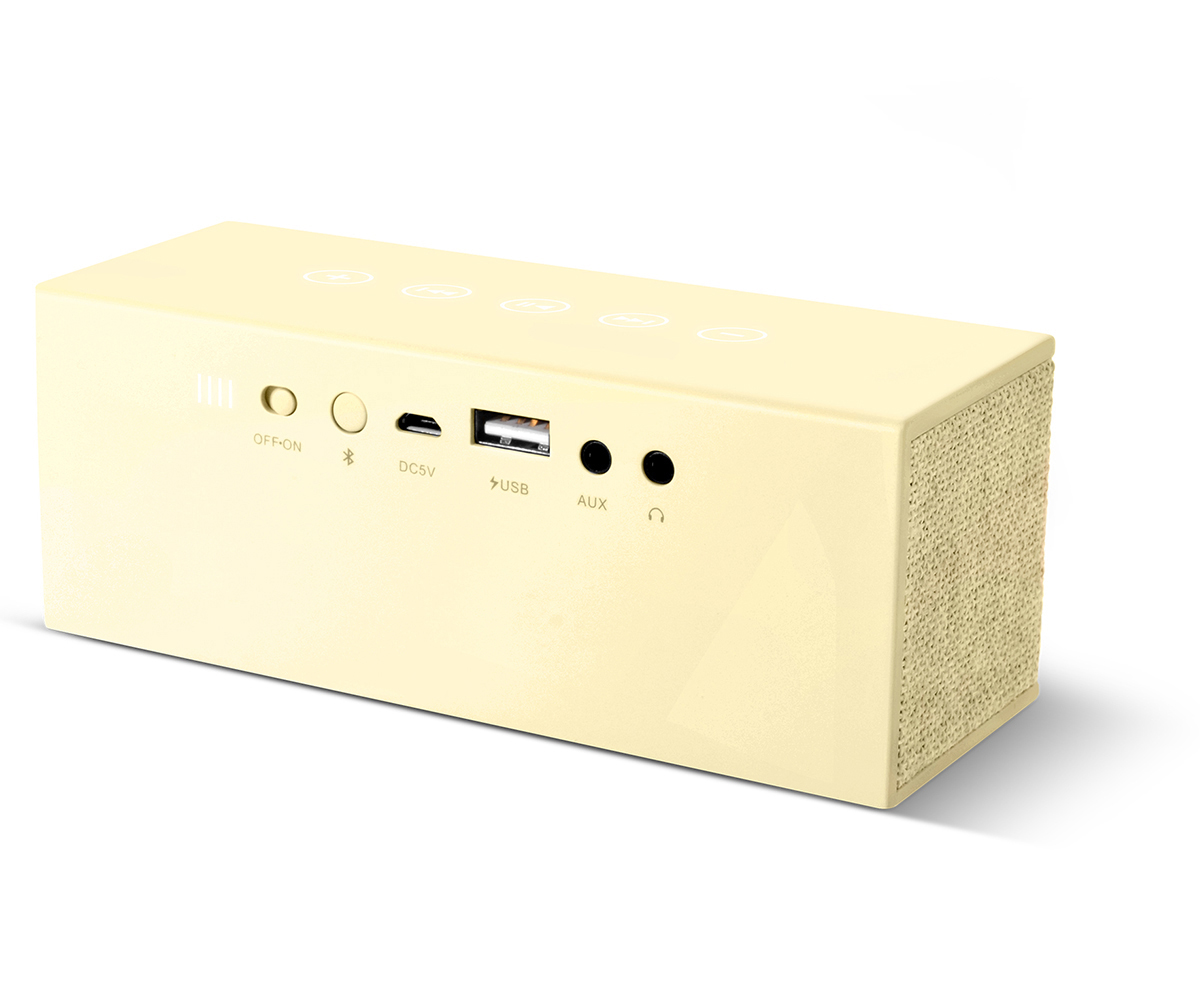 FRESH ‘N REBEL Rockbox Brick Fabriq Edition Bluetooth Lautsprecher, Gelb