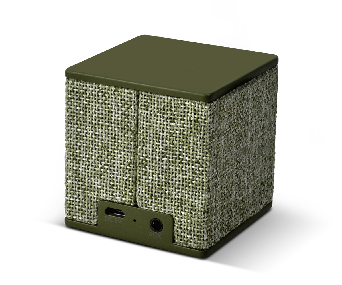 FRESH ‘N REBEL Rockbox Cube Fabriq Edition Bluetooth Lautsprecher, Grün