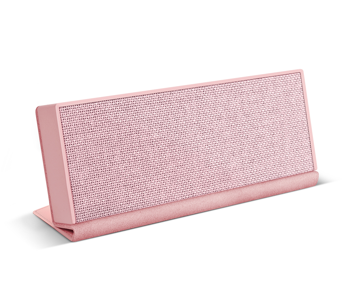 FRESH ‘N REBEL Rockbox Fold Fabriq Edition Bluetooth Lautsprecher, Rosé