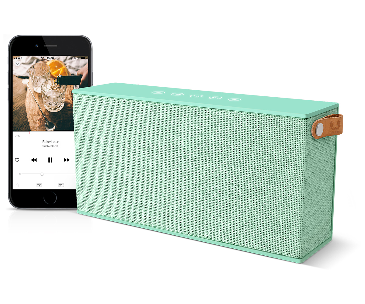 FRESH ‘N REBEL Rockbox Chunk Fabriq Edition Bluetooth Lautsprecher, Mintgrün