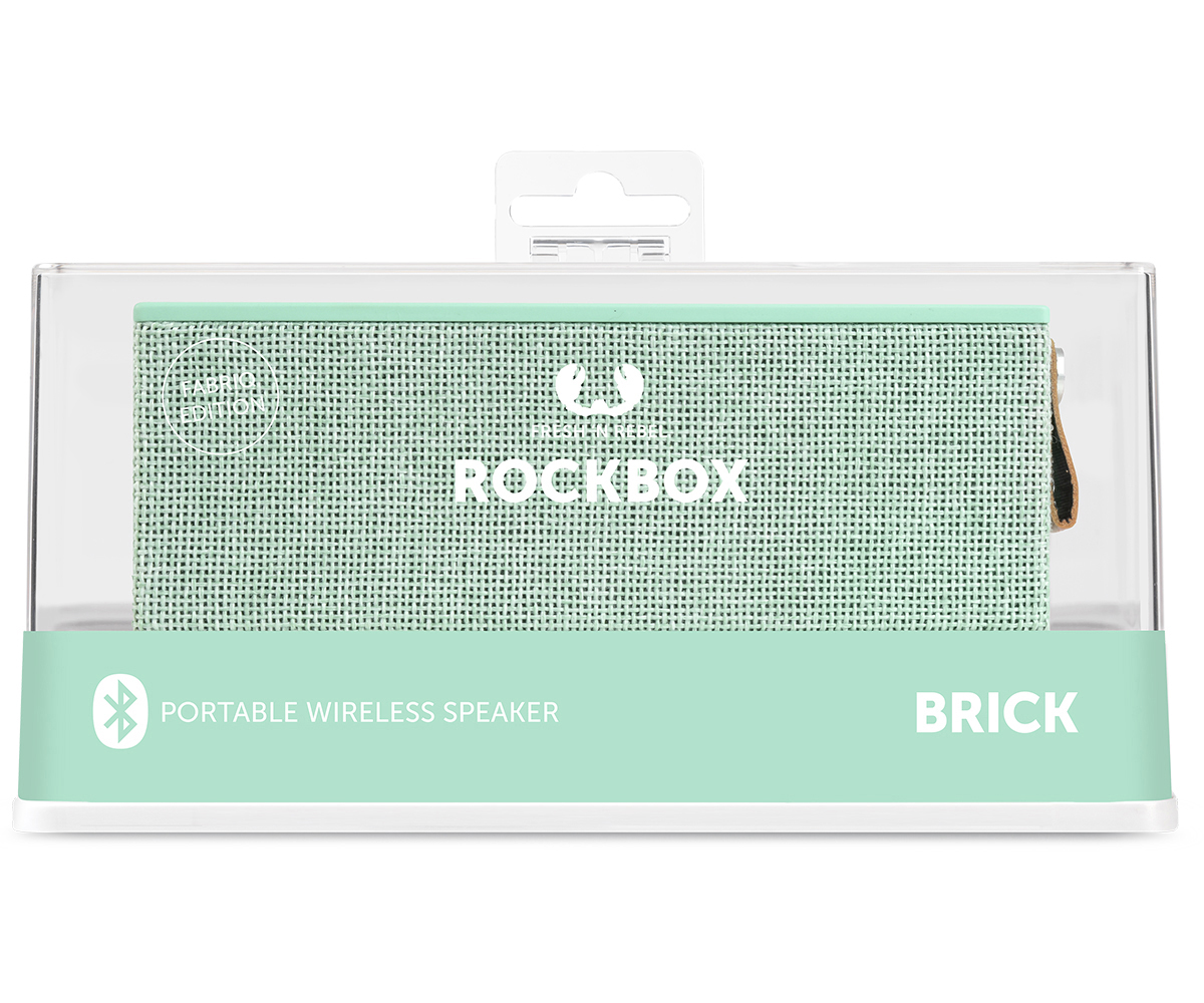 FRESH ‘N REBEL Rockbox Brick Fabriq Edition Bluetooth Lautsprecher, Türkis