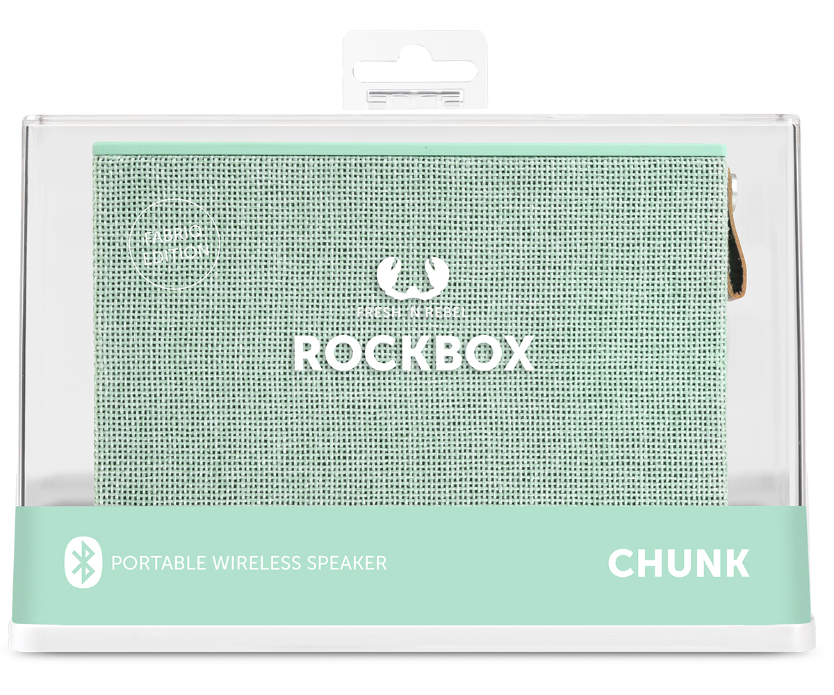 FRESH ‘N REBEL Rockbox Chunk Fabriq Edition Bluetooth Lautsprecher, Mintgrün