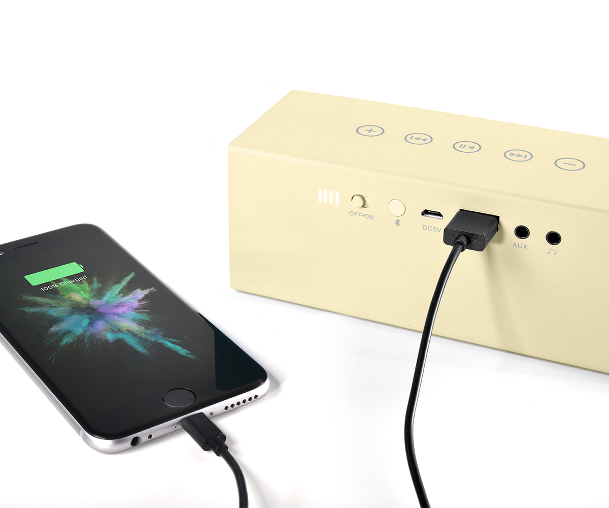 FRESH ‘N REBEL Rockbox Brick Fabriq Edition Bluetooth Lautsprecher, Gelb