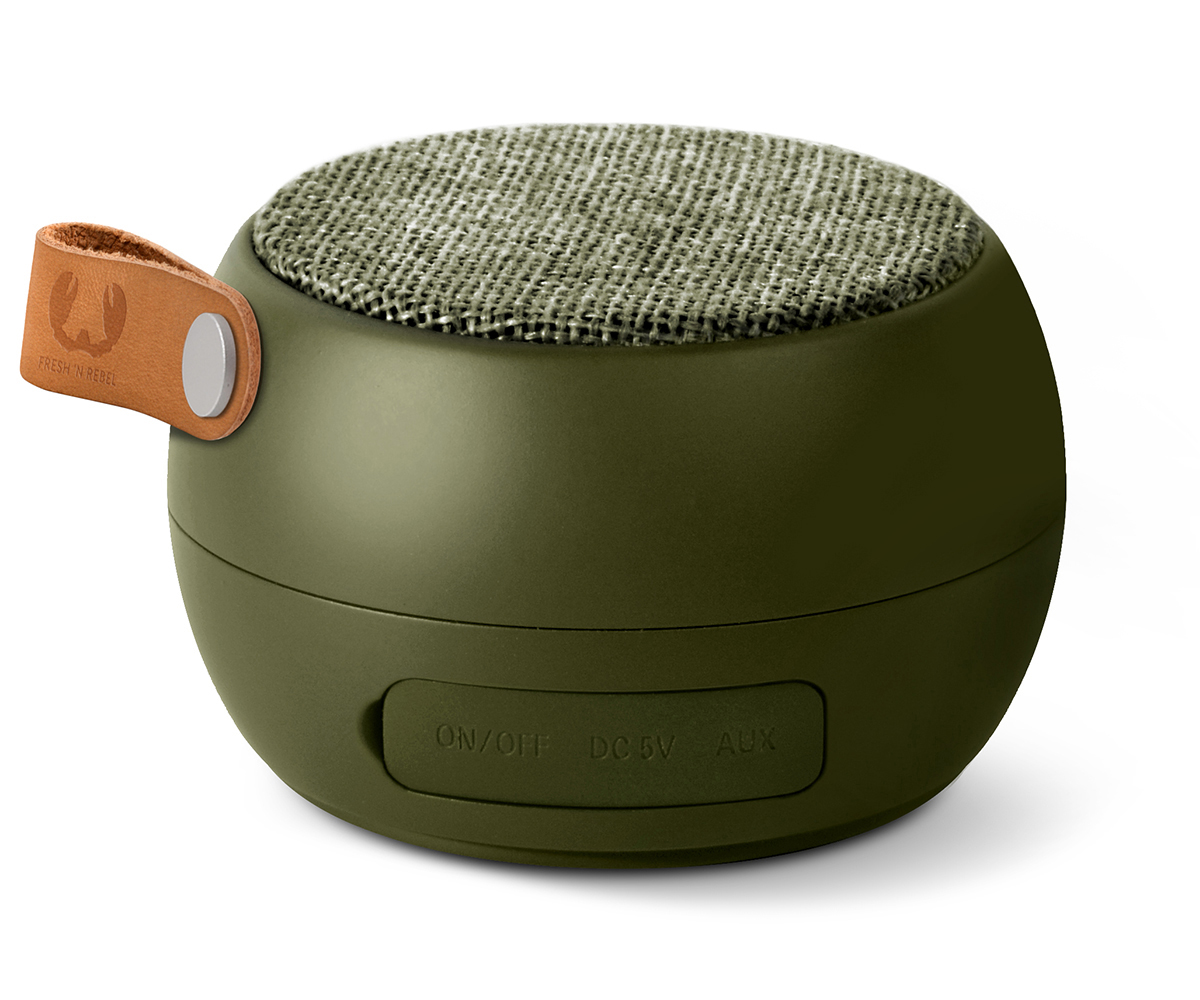 FRESH ‘N REBEL 1RB2000AR Bluetooth Lautsprecher, Olivgrün, Wasserfest