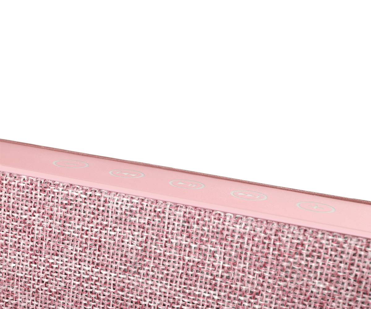 FRESH ‘N REBEL Rockbox Fold Fabriq Edition Bluetooth Lautsprecher, Rosé