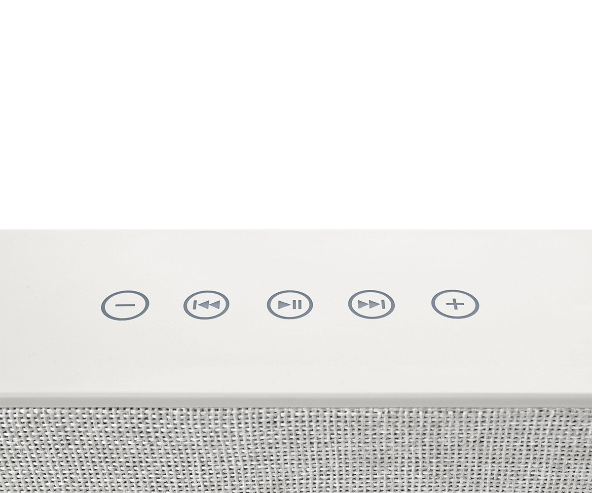 FRESH ‘N REBEL Rockbox Brick Fabriq Edition Bluetooth Lautsprecher, Hellgrau