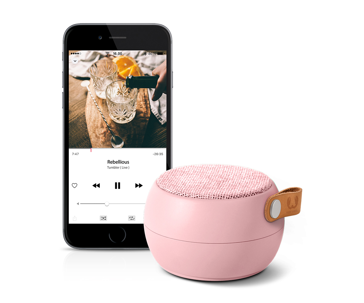 FRESH ‘N REBEL 1RB2000CU Bluetooth Lautsprecher, Rosé, Wasserfest