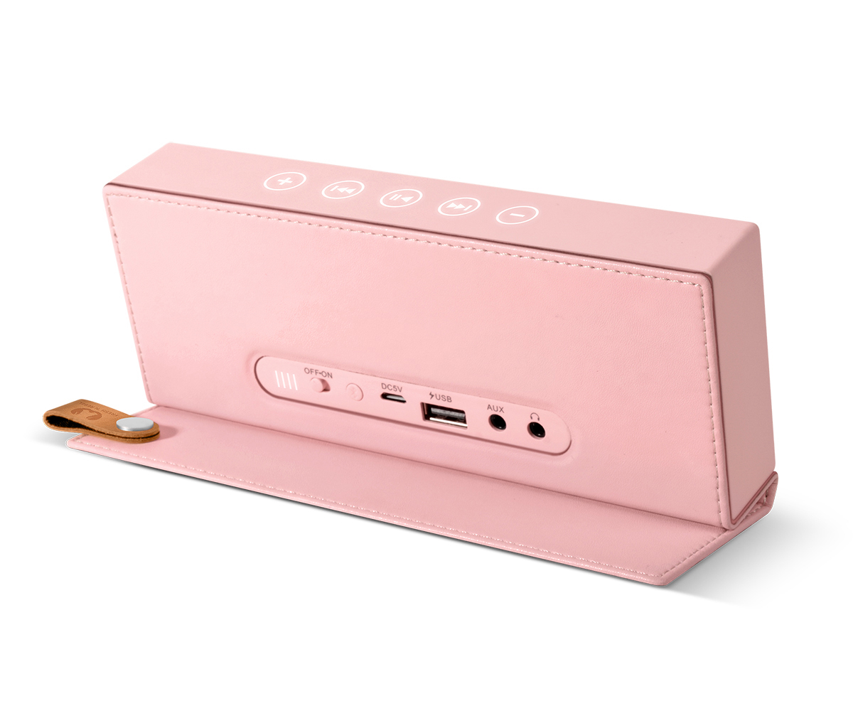 FRESH ‘N REBEL Rockbox Fold Fabriq Edition Bluetooth Lautsprecher, Rosé