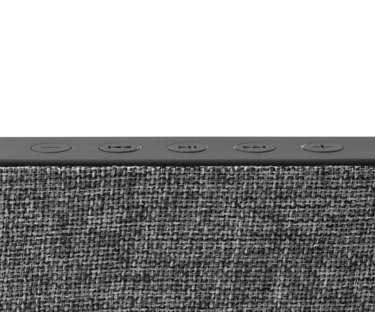 FRESH ‘N REBEL Rockbox Slice Fabriq Edition Bluetooth Lautsprecher, Grau