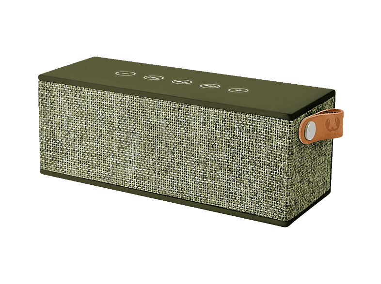 Enceinte Bluetooth Fresh 'n Rebel ROCKBOX CUBE Fabriq Edition - Son Puissant - Autonomie 8h - Design Tissu Et Cuir - Portable