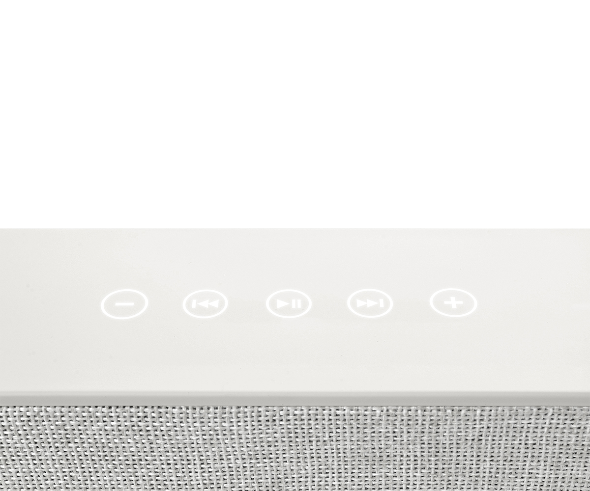 FRESH ‘N REBEL Rockbox Brick Fabriq Edition Bluetooth Lautsprecher, Hellgrau
