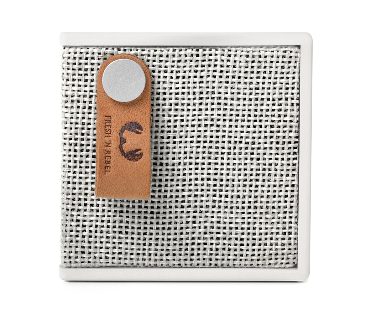 FRESH ‘N REBEL Rockbox Brick Fabriq Edition Bluetooth Lautsprecher, Hellgrau