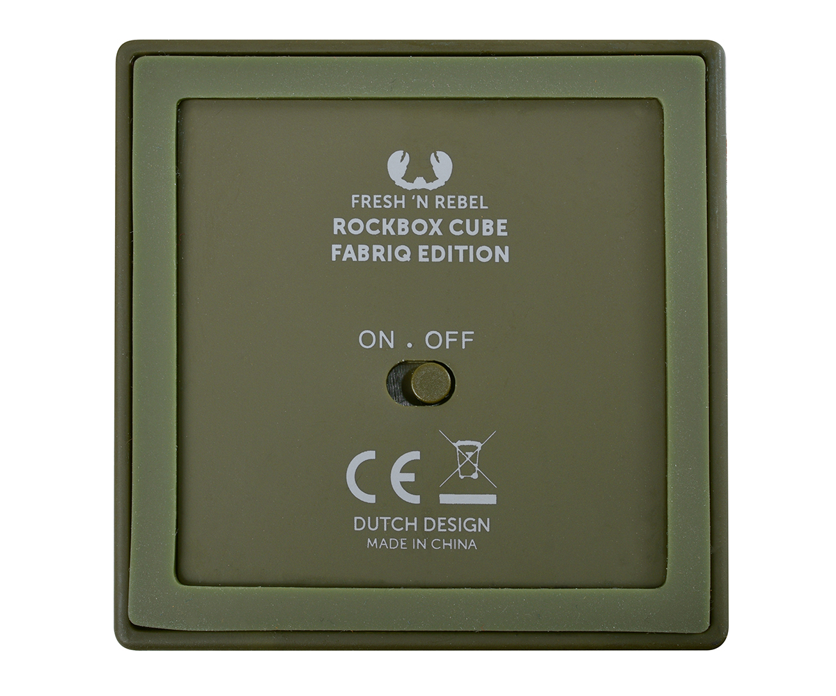 FRESH ‘N REBEL Rockbox Cube Fabriq Edition Bluetooth Lautsprecher, Grün