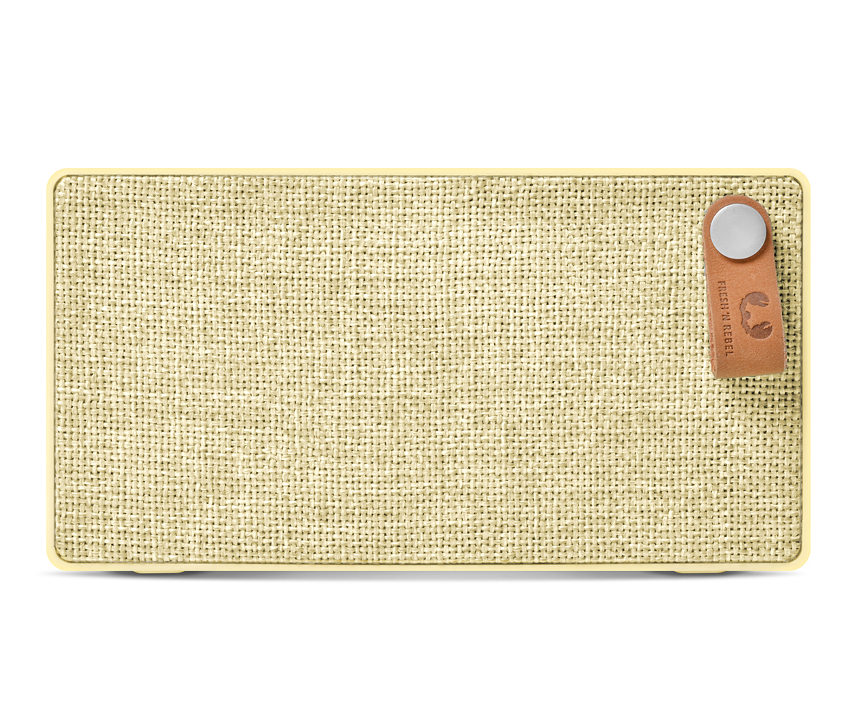 FRESH ‘N REBEL Rockbox Slice Fabriq Edition Bluetooth Lautsprecher, Gelb