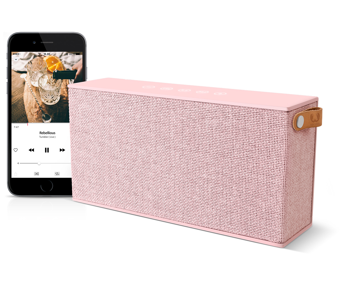 FRESH ‘N REBEL Rockbox Chunk Fabriq Edition Bluetooth Lautsprecher, Rosé