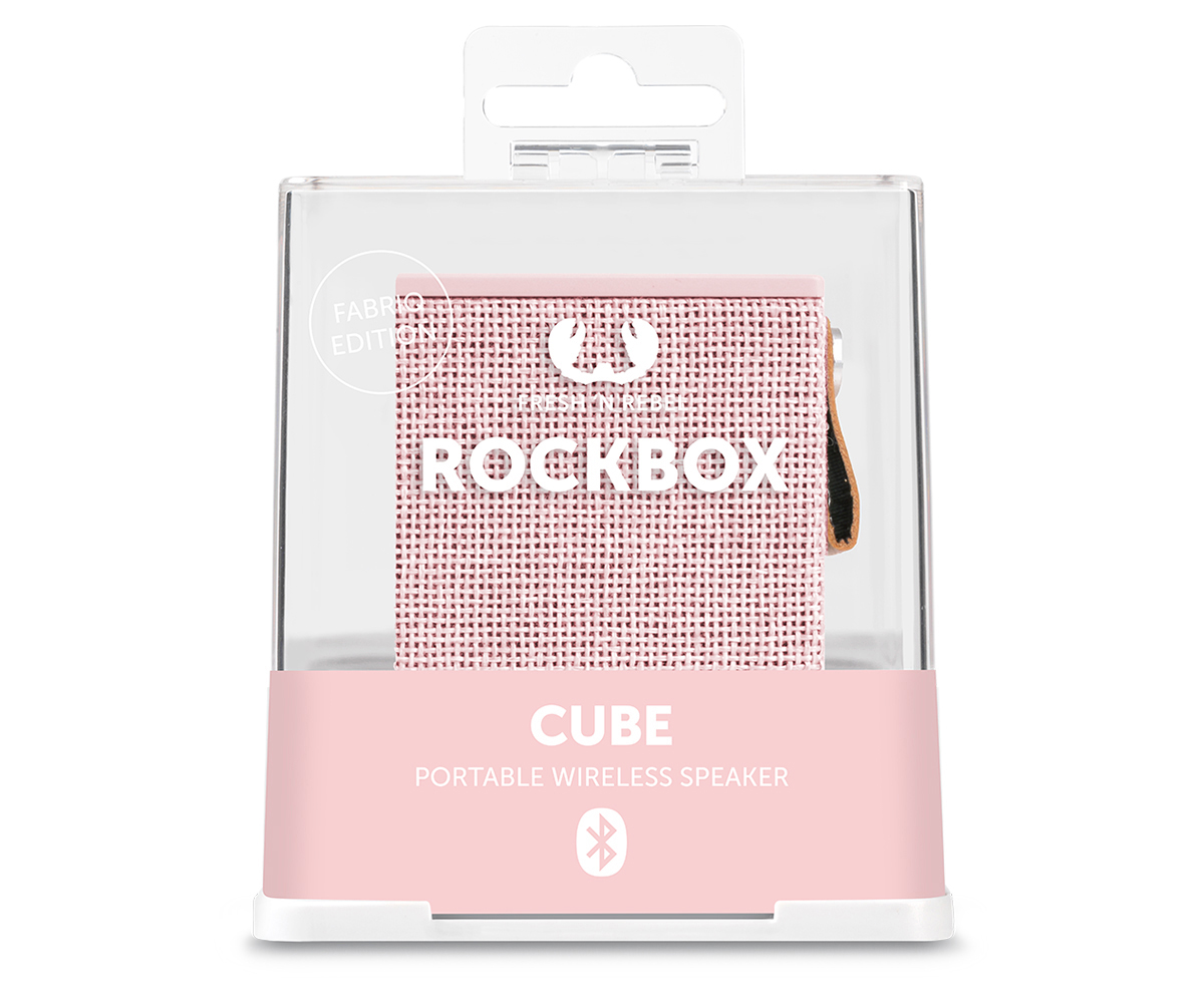 FRESH ‘N REBEL Rockbox Cube Fabriq Edition Bluetooth Lautsprecher, Rosé