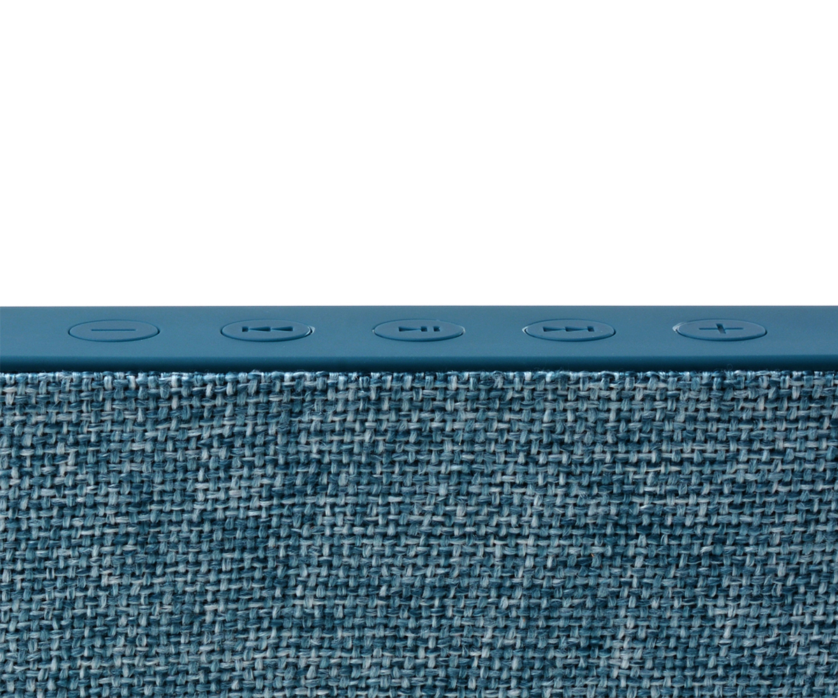 FRESH ‘N REBEL Rockbox Slice Fabriq Edition Bluetooth Lautsprecher, Blau