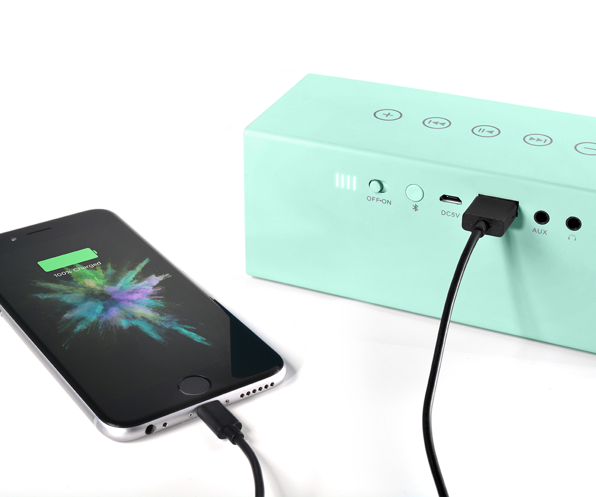 FRESH ‘N REBEL Rockbox Brick Fabriq Edition Bluetooth Lautsprecher, Türkis