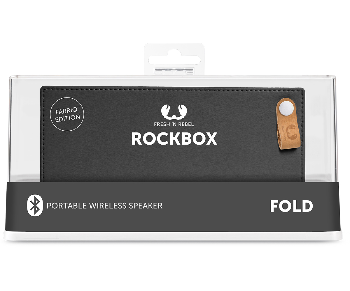 FRESH ‘N REBEL Rockbox Fold Fabriq Edition Bluetooth Lautsprecher, Grau