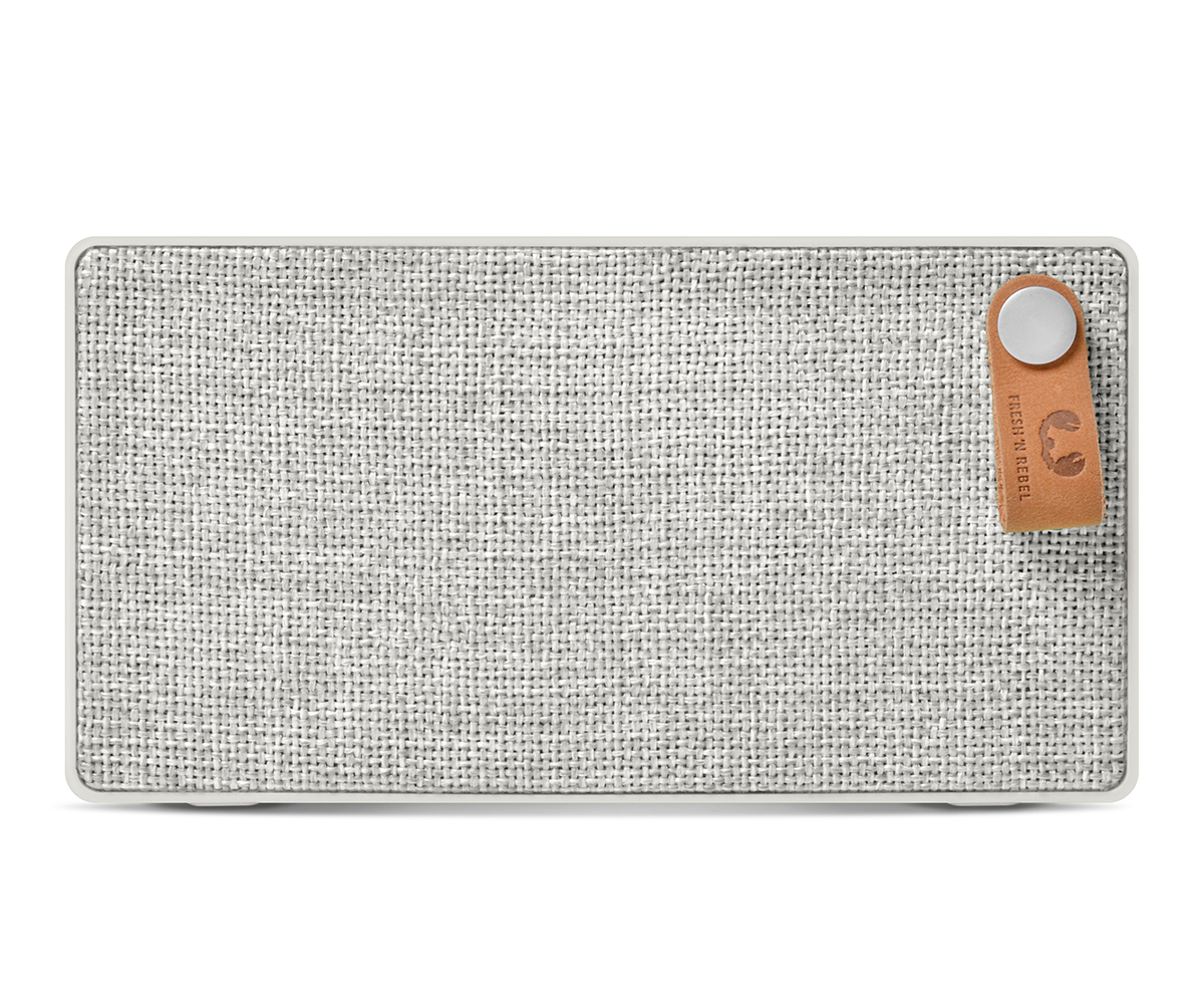 FRESH ‘N REBEL Rockbox Slice Fabriq Edition Bluetooth Lautsprecher, Hellgrau