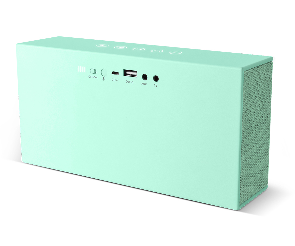 FRESH ‘N REBEL Rockbox Chunk Fabriq Edition Bluetooth Lautsprecher, Mintgrün