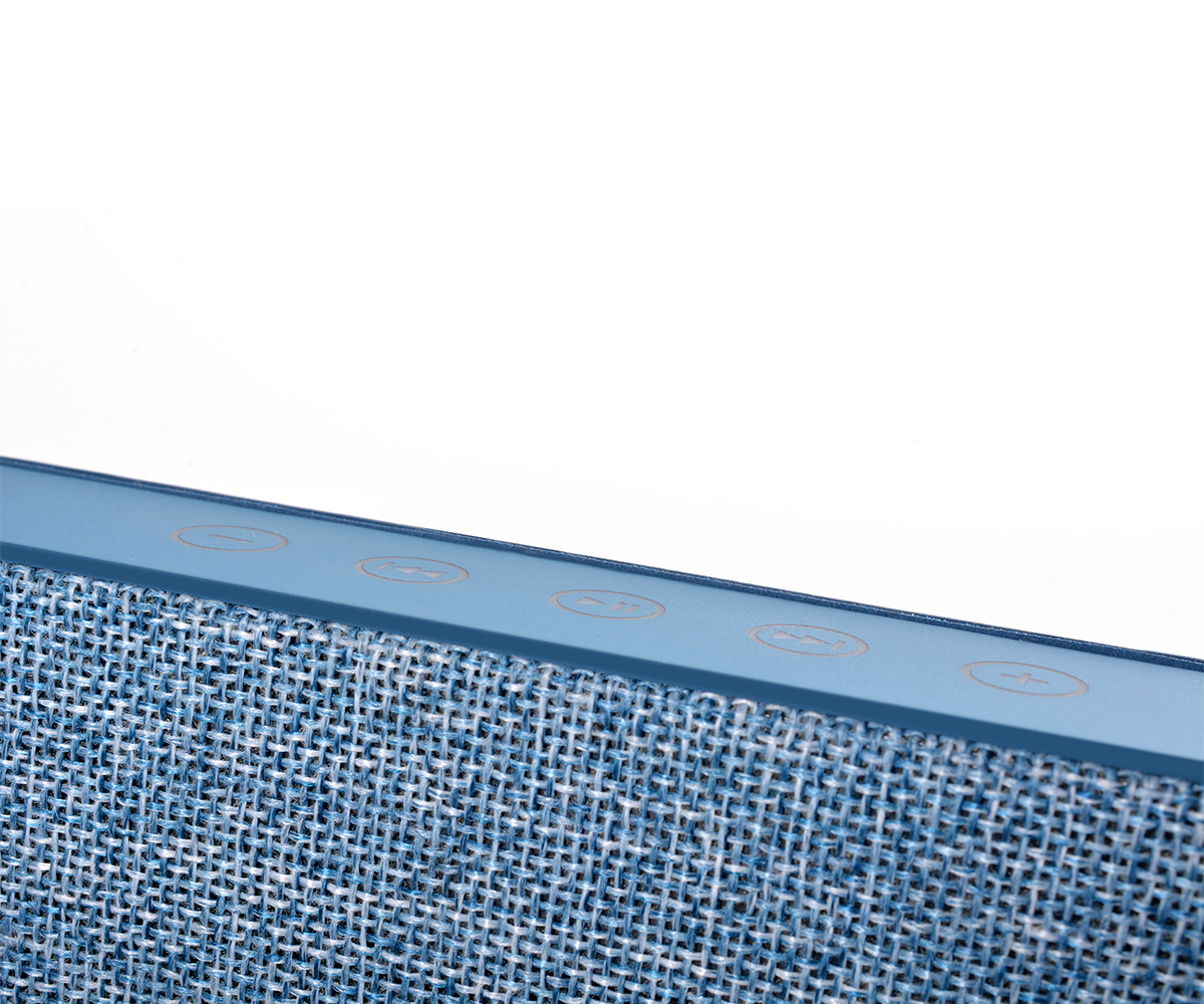 FRESH ‘N REBEL Rockbox Fold Fabriq Edition Bluetooth Lautsprecher, Blau