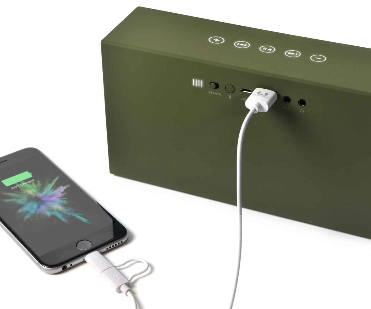 FRESH ‘N REBEL Rockbox Chunk Fabriq Edition Bluetooth Lautsprecher, Grün