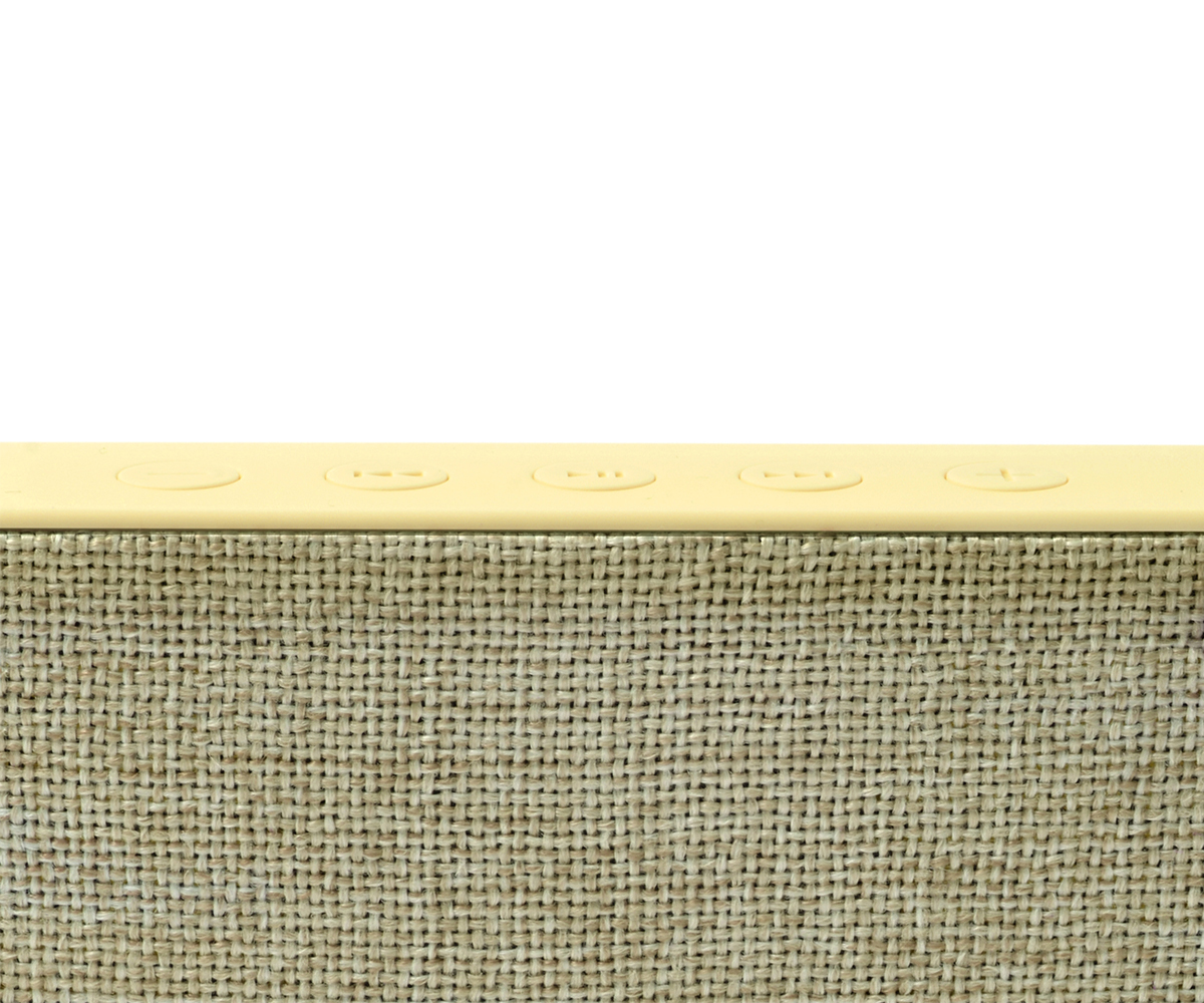 FRESH ‘N REBEL Rockbox Slice Fabriq Edition Bluetooth Lautsprecher, Gelb