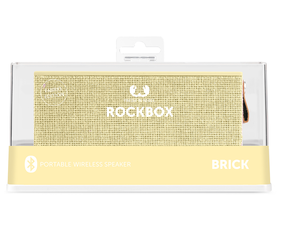 FRESH ‘N REBEL Rockbox Brick Fabriq Edition Bluetooth Lautsprecher, Gelb