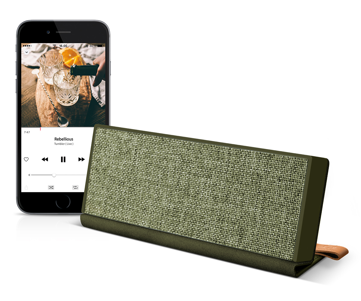 FRESH ‘N REBEL Rockbox Fold Fabriq Edition Bluetooth Lautsprecher, Grün