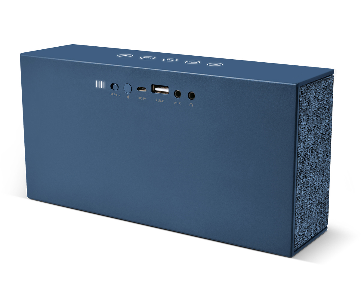 FRESH ‘N REBEL Rockbox Chunk Fabriq Edition Bluetooth Lautsprecher, Blau