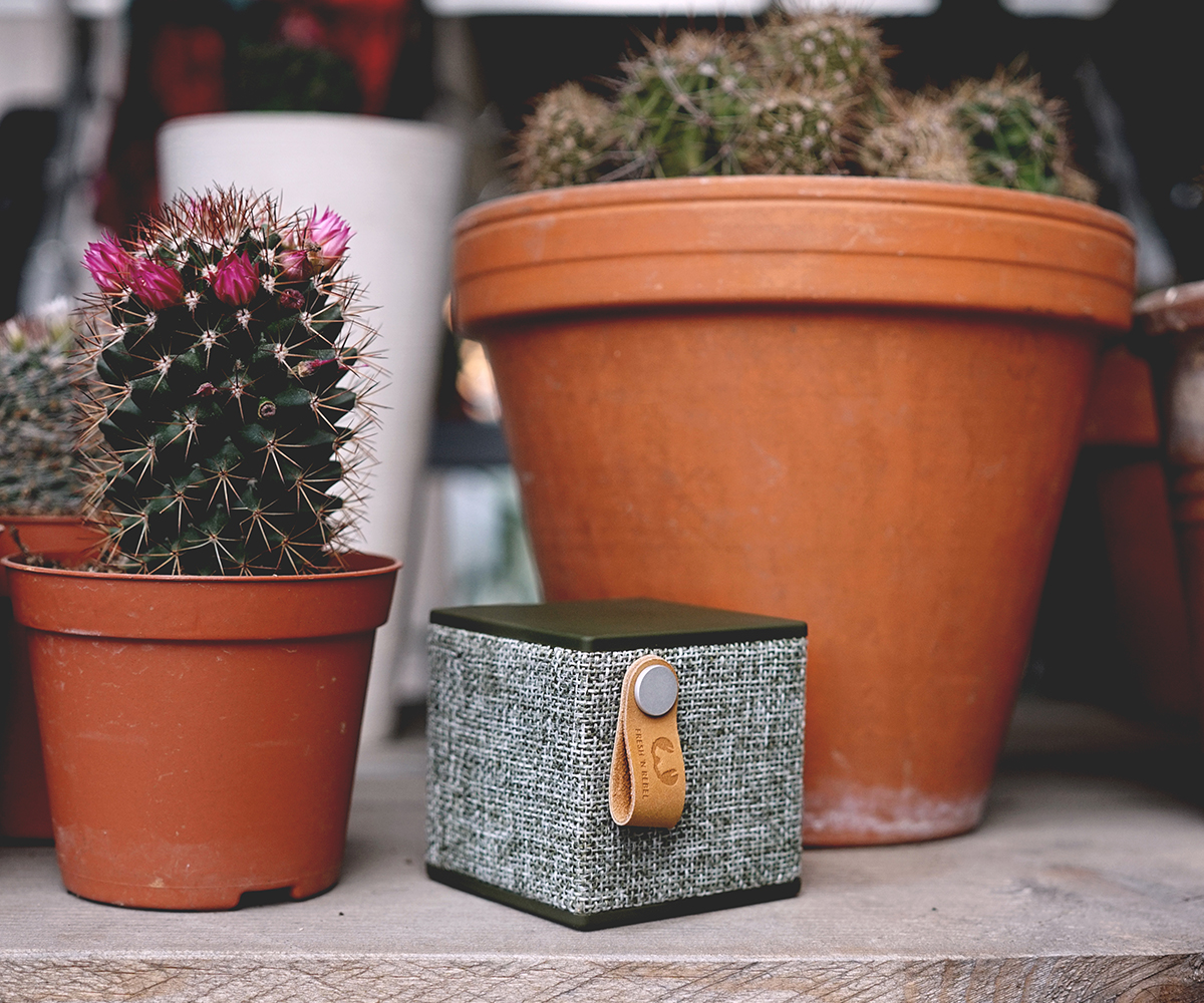 FRESH ‘N REBEL Rockbox Cube Fabriq Edition Bluetooth Lautsprecher, Grün