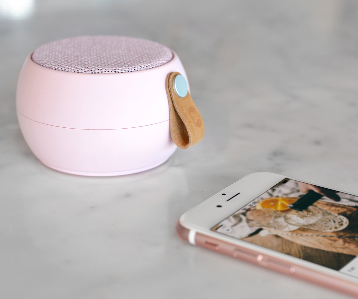 FRESH ‘N REBEL 1RB2000CU Bluetooth Lautsprecher, Rosé, Wasserfest