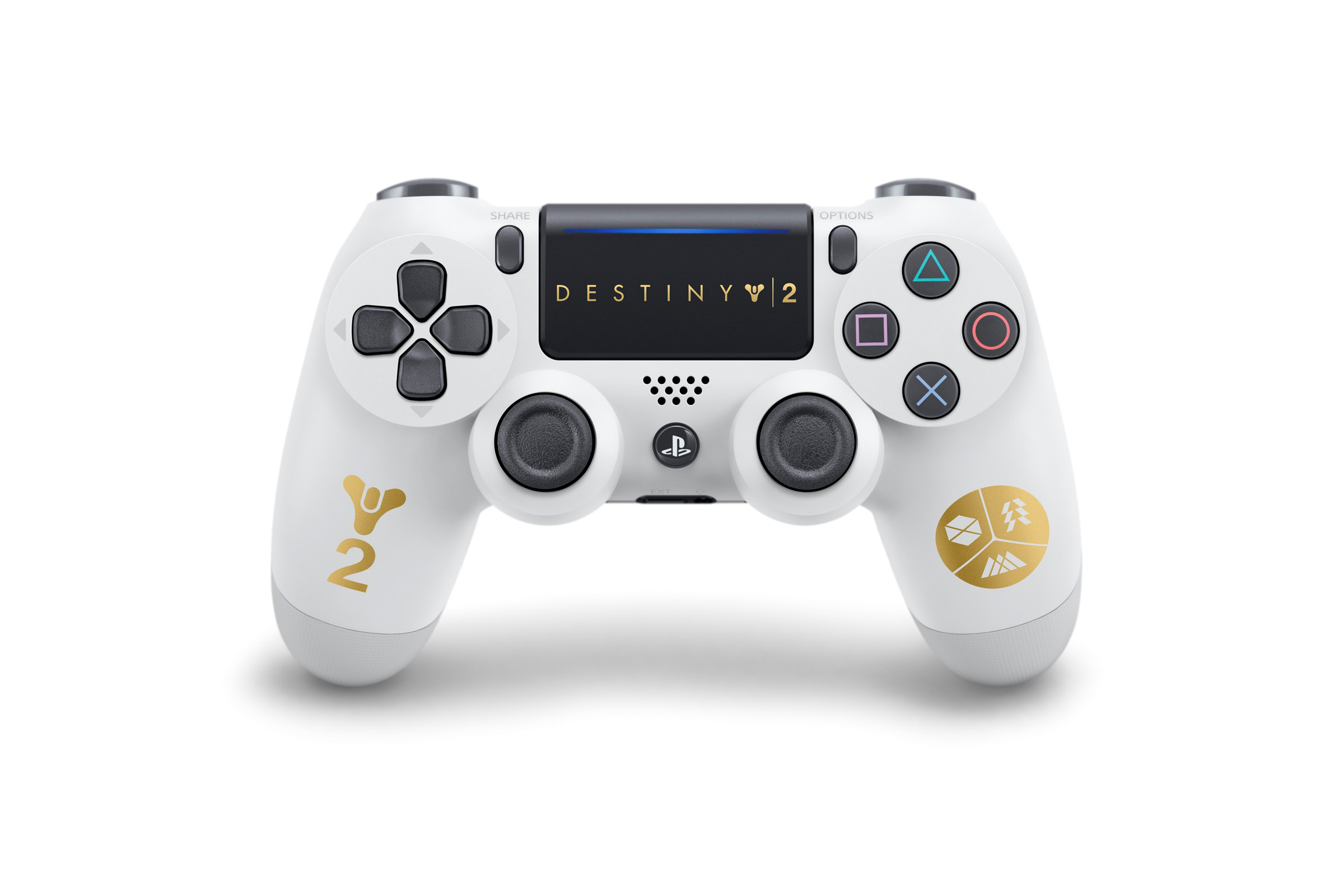 SONY Destiny 2 - PS4 Wireless DUALSHOCK®4 Controller Weiß/Gold für PlayStation 4