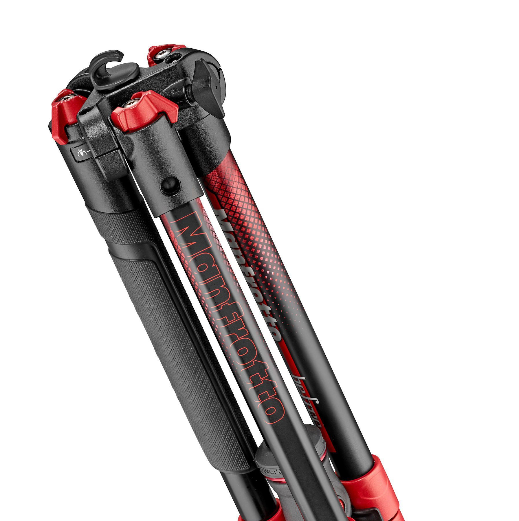 MANFROTTO MKBFRA4RD-BH Befree Dreibein Stativ, Rot, Höhe offen bis 1440 mm