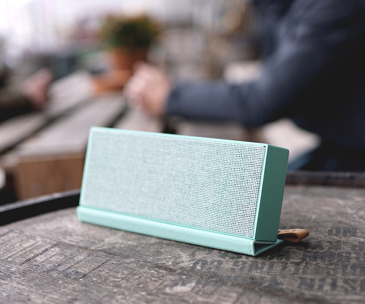 FRESH ‘N REBEL Rockbox Fold Fabriq Edition Bluetooth Lautsprecher, Mintgrün