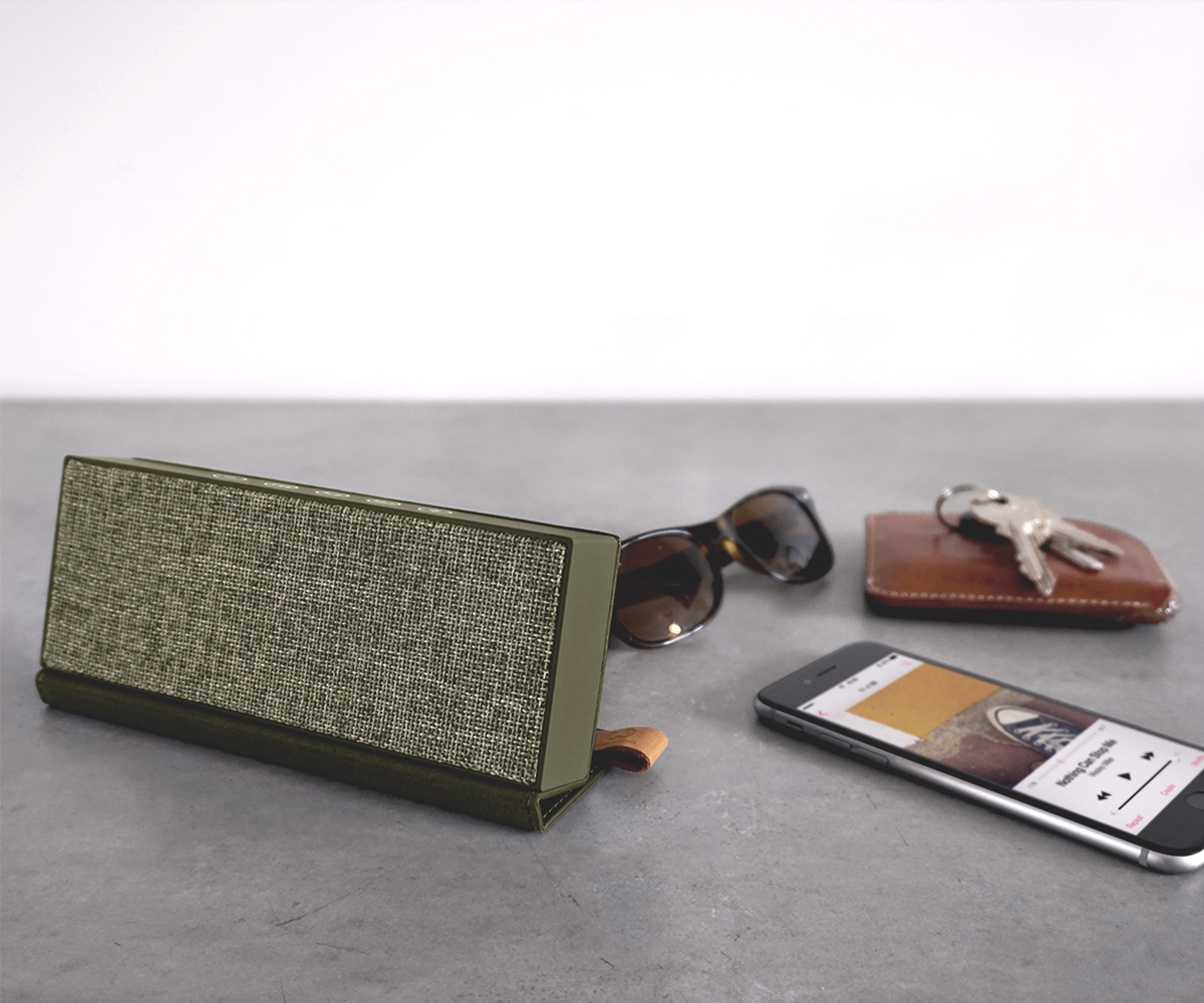 FRESH ‘N REBEL Rockbox Fold Fabriq Edition Bluetooth Lautsprecher, Grün