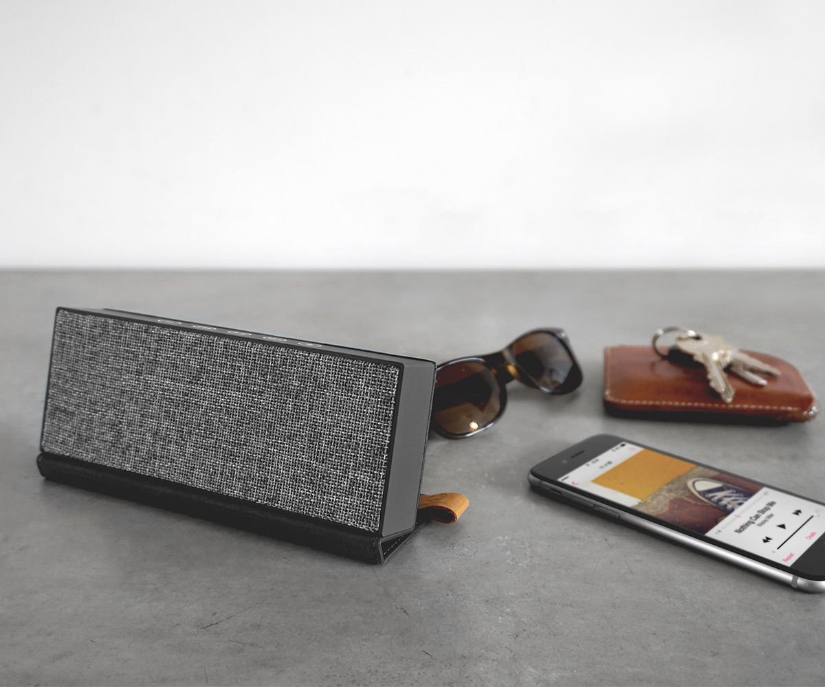FRESH ‘N REBEL Rockbox Fold Fabriq Edition Bluetooth Lautsprecher, Grau