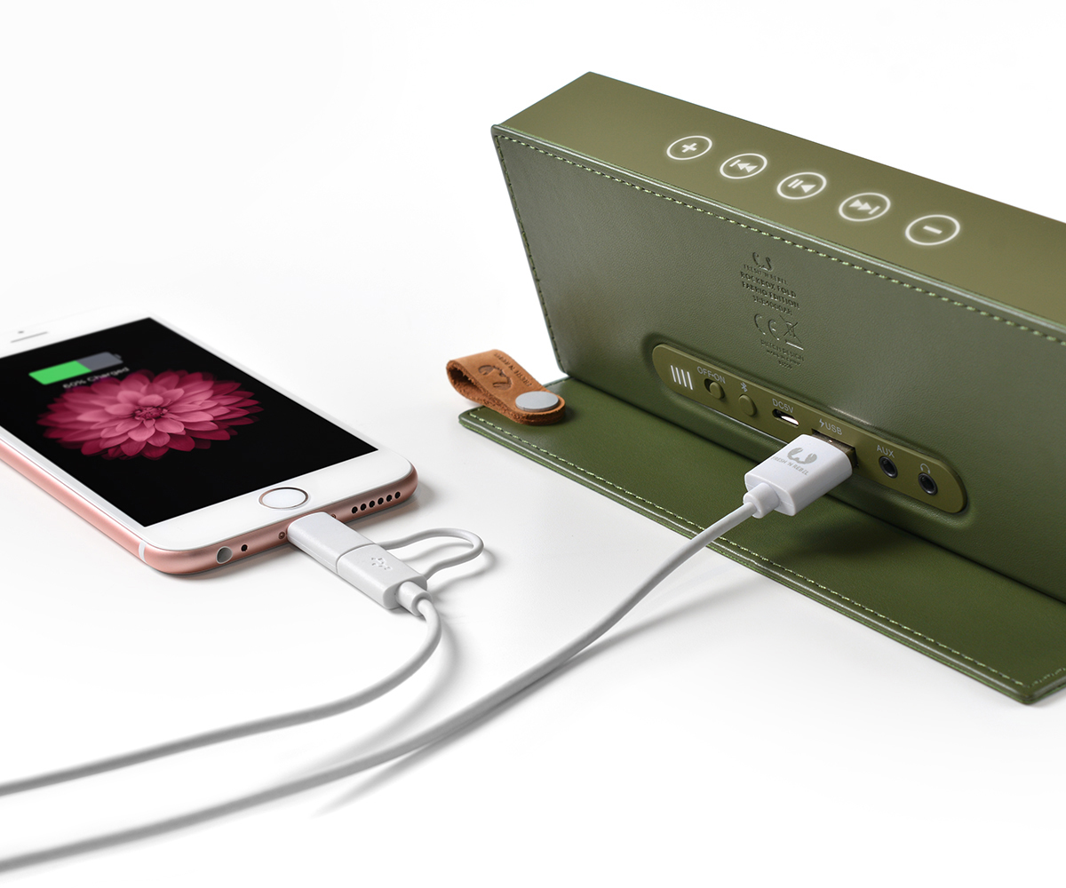 FRESH ‘N REBEL Rockbox Fold Fabriq Edition Bluetooth Lautsprecher, Grün
