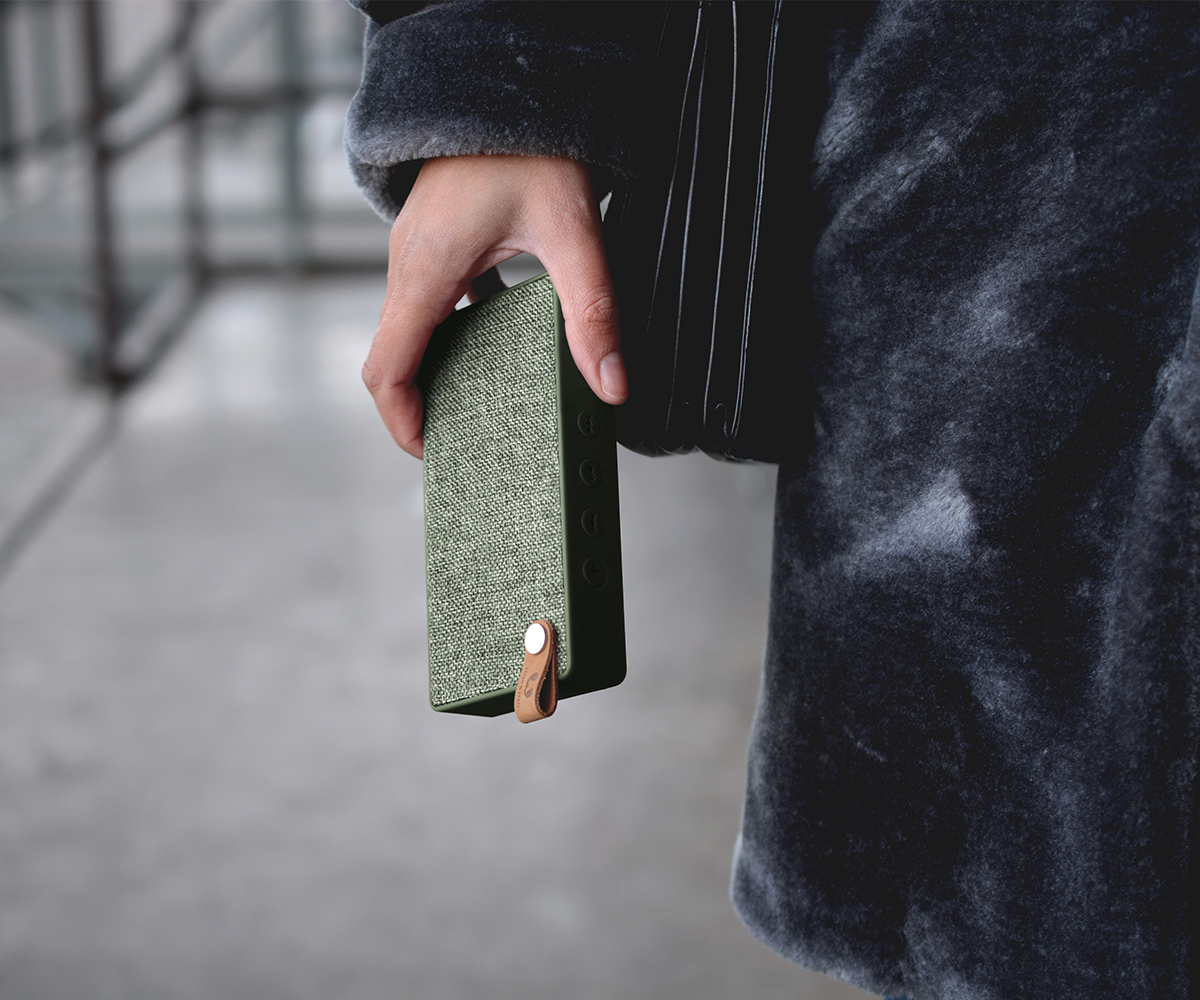 FRESH ‘N REBEL Rockbox Slice Fabriq Edition Bluetooth Lautsprecher, Grün