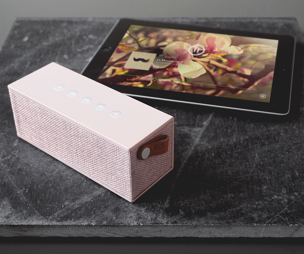 FRESH ‘N REBEL Rockbox Brick Fabriq Edition Bluetooth Lautsprecher, Rosé