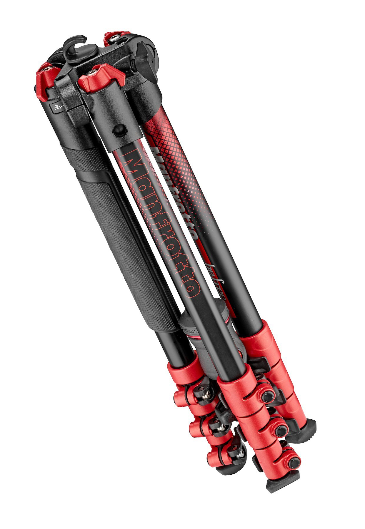 MANFROTTO MKBFRA4RD-BH Befree Dreibein Stativ, Rot, Höhe offen bis 1440 mm