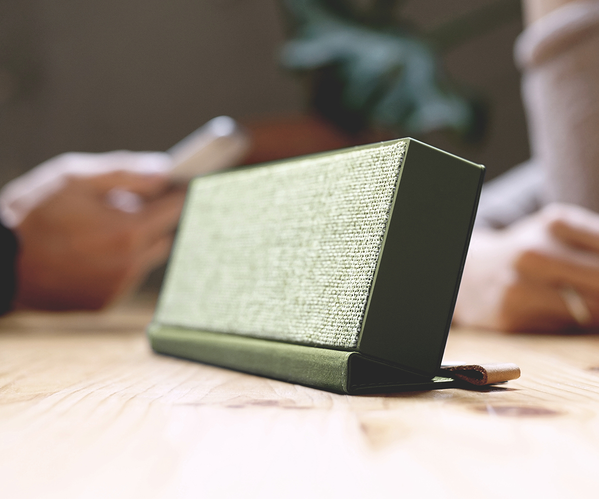FRESH ‘N REBEL Rockbox Fold Fabriq Edition Bluetooth Lautsprecher, Grün