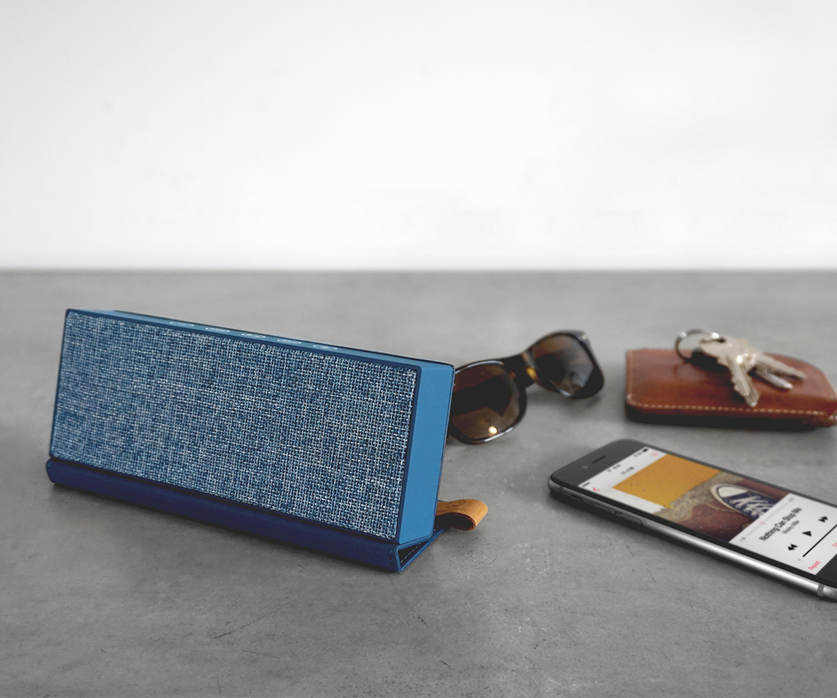 FRESH ‘N REBEL Rockbox Fold Fabriq Edition Bluetooth Lautsprecher, Blau