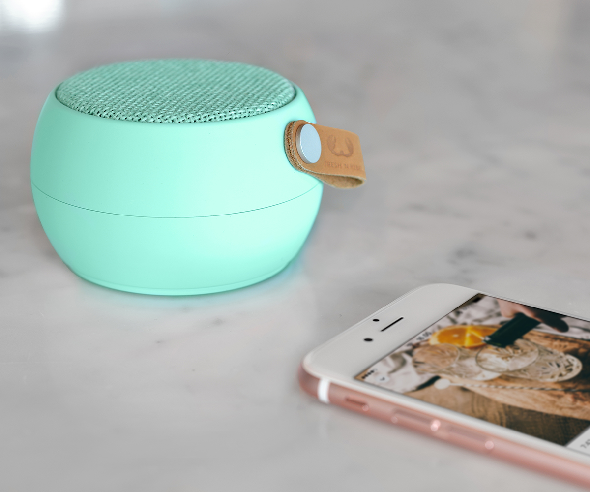FRESH ‘N REBEL 1RB2000PT Bluetooth Lautsprecher, Mintgrün, Wasserfest
