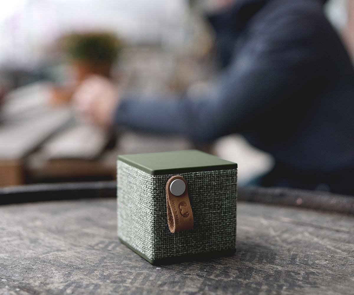 FRESH ‘N REBEL Rockbox Cube Fabriq Edition Bluetooth Lautsprecher, Grün