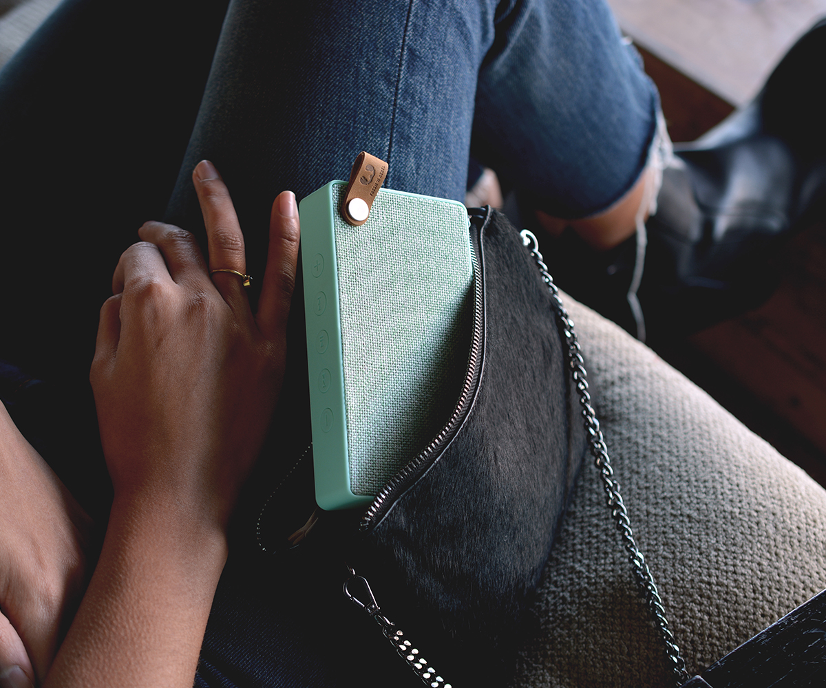 FRESH ‘N REBEL Rockbox Slice Fabriq Edition Bluetooth Lautsprecher, Mintgrün